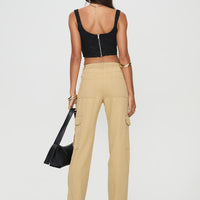 Nickei Utility Cargo Pants Beige