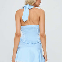 Over Here Lace Trim Set Blue
