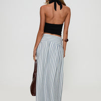 Find Your Love Flowy Maxi Skirt White