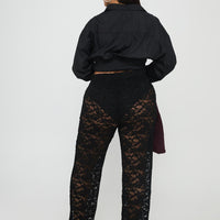 Peru Lace Pants Black Curve