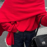 Soba Scarf Cherry Red