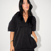 Rosemary Denim Skort Washed Black