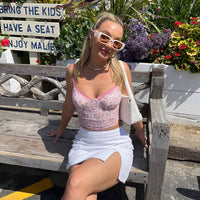 The Lola Mini Skirt White