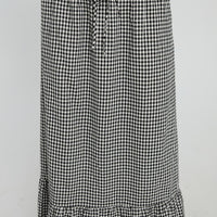 Modern Girl Maxi Skirt Black / White Gingham