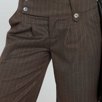 Briellea Thick Waistband Pant Pinstripe