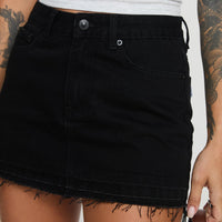 Aster Mini Skirt Black