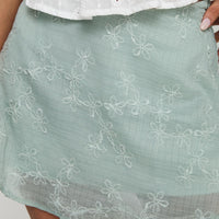All My Friends Mini Skirt Green
