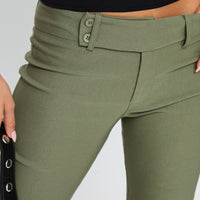 Kinkirk Flared Pants Olive Green
