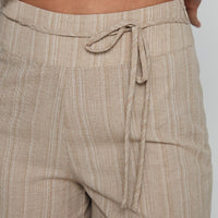 Rush Hours Tie Up Pants Beige