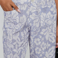 Vendi Low Rise Pant Lilac Floral
