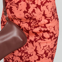 Casablanca Maxi Skirt Red Floral