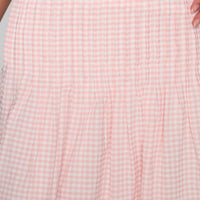 Maryanna Midi Skirt Pink Gingham