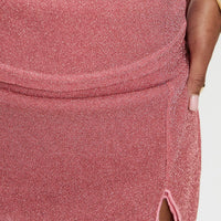 Flattered Shimmer Mini Skirt Pink