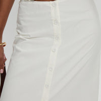 Jasmira Maxi Skirt White