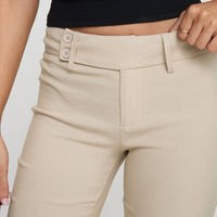 Kinkirk Flared Pants Taupe Petite