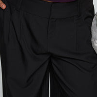 Two Lovers Low Rise Pants Black Curve