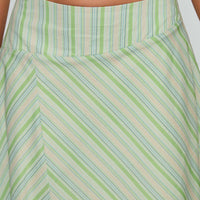 Vettie Midi Skirt Green Multi