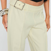 Alyanna Hardware Pants Cream