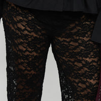 Peru Lace Pants Black Curve
