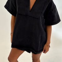 Rosemary Denim Shirt Washed Black