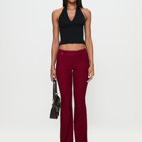 Kinkirk Flared Pants Burgundy