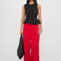 Sweet As Sugar Bow Pants Red / Pink