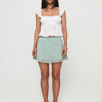 All My Friends Mini Skirt Green