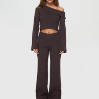 Try Me Knit Pants Chocolate