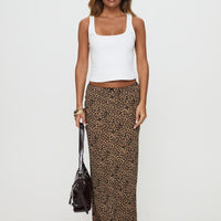 Saffrone Maxi Skirt Leopard