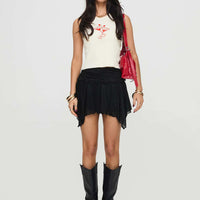 Ayra Lace Mini Skirt Black