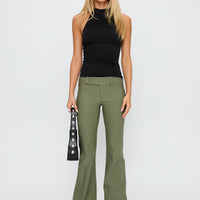 Kinkirk Flared Pants Olive Green