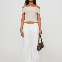 Vendi Low Rise Pant White Petite