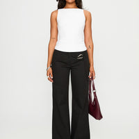 Lucetta Wide Leg Pant Black