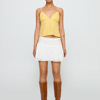 Written In The Stars Mini Skirt White