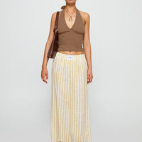 Beach House Pants Yellow Stripe