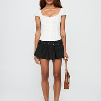 Curtain Call Mini Skirt Black