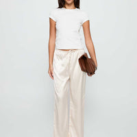 Soulstar Satin Pants Champagne