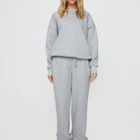 Dream Fleece Ankle Cuff Sweatpants Grey Marle