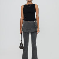 Jordynne Layered Pant Washed Black
