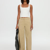 Latitude High Rise Wide Leg Pants Beige