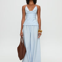 Summer Too Hot Pant Blue Stripe