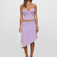 Pappilion Asymmetrical Skirt Lilac