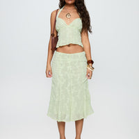 Aspyn Halter Top Sage