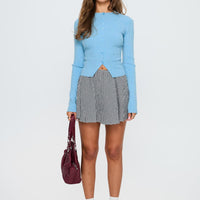 Sohogirl Flowy Mini Skirt Black / White Gingham