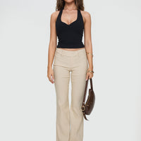 Kinkirk Flared Pants Taupe Petite