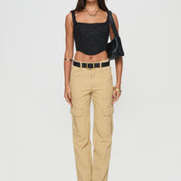 Nickei Utility Cargo Pants Beige