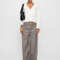 Just Have Fun Wide Leg Pant Grey