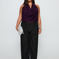 Two Lovers Low Rise Pants Black Curve