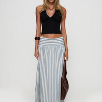 Find Your Love Flowy Maxi Skirt White