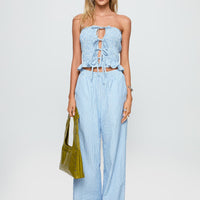 Sudden Sorcery Strapless Set Blue